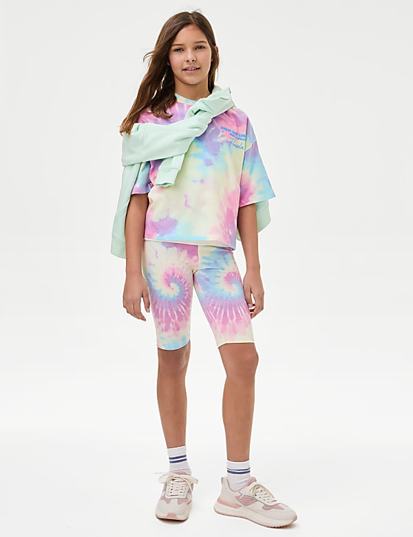 Tie dye cycle shorts 2025