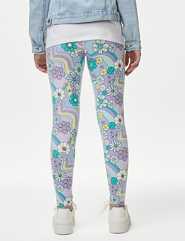 Cotton Rich Floral Leggings (6-16 Yrs)