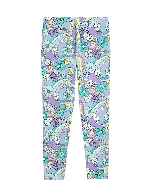 Cotton Rich Floral Leggings (6-16 Yrs)