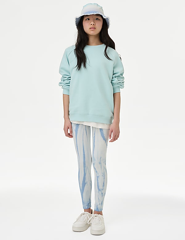 Cotton Rich Tie Dye Leggings (6-16 Yrs)