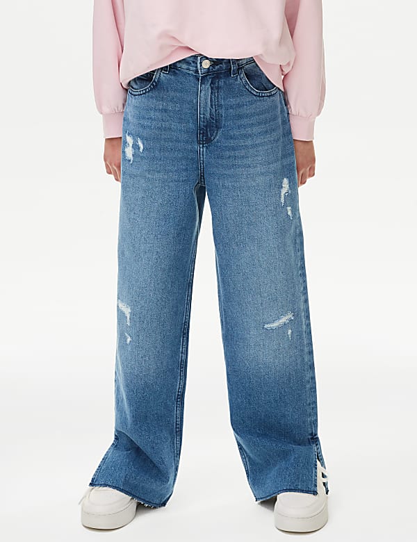 Pure Cotton Denim Jeans (6–16 Yrs)