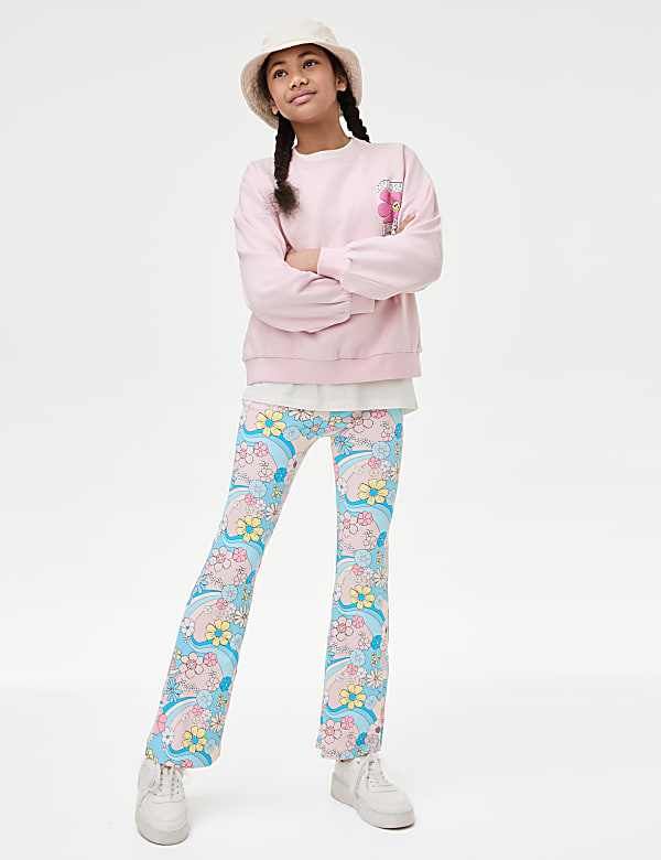 Cotton Rich Flared Leggings (6-16 Yrs)