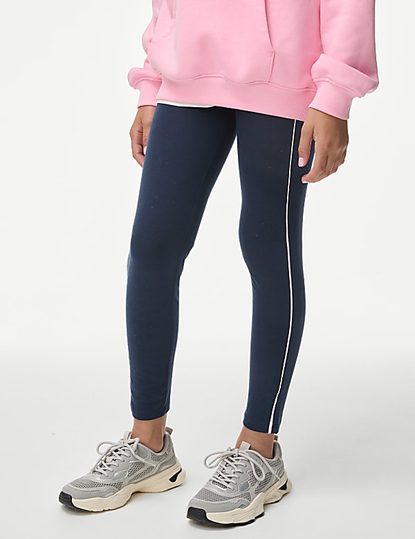 Cotton Rich Side Stripe Leggings (6-16 Yrs) - CH