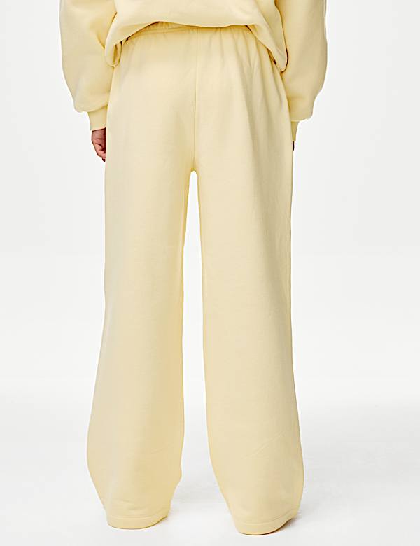 Wide Leg Cotton Rich Joggers (2-16 Yrs)