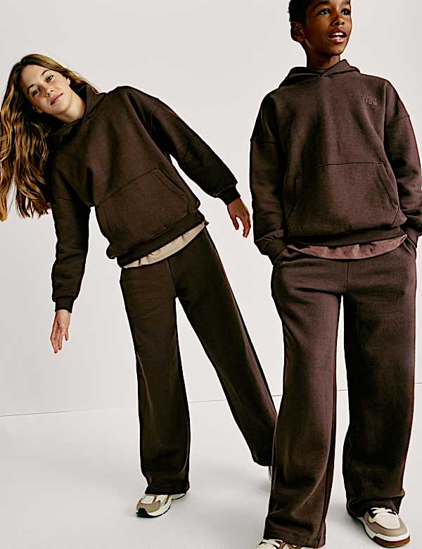 Wide Leg Cotton Rich Joggers (2-16 Yrs)