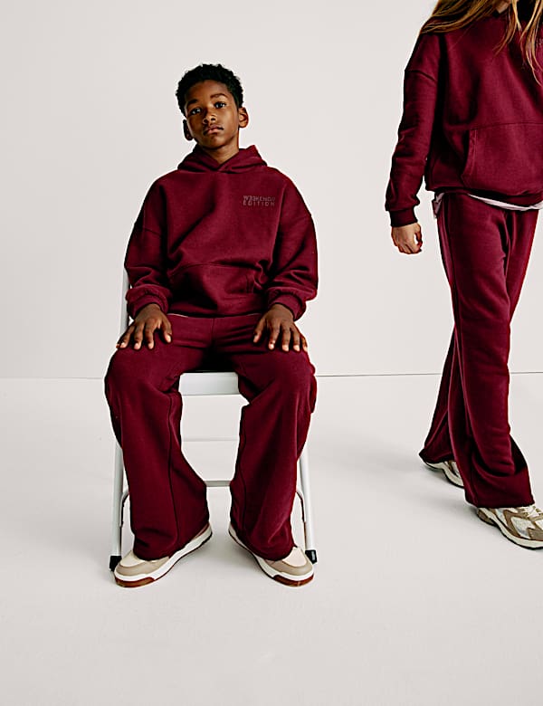 Wide Leg Cotton Rich Joggers (2-16 Yrs)