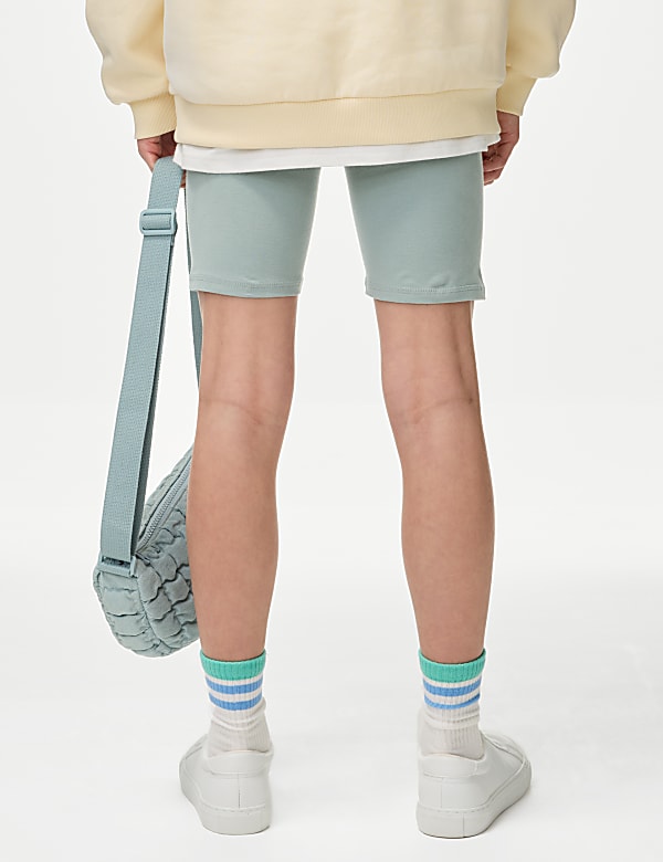 Katoenrijke korte fietsbroek (6-16 jaar) - NL