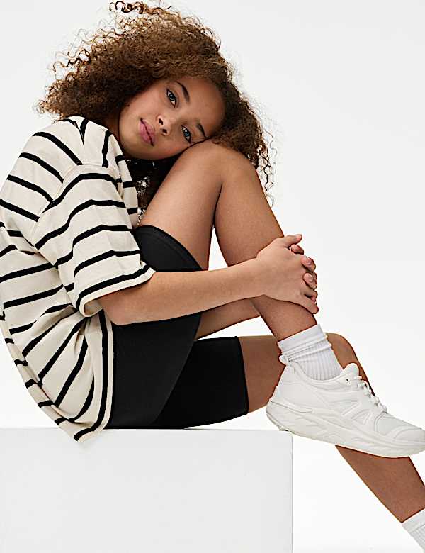 Cotton Rich Cycling Shorts (6-16 Yrs)