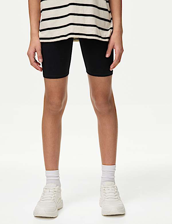 Cotton Rich Cycling Shorts (6-16 Yrs)