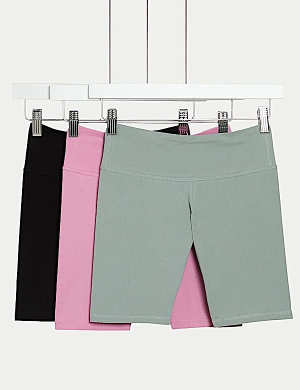 Lot de 3&nbsp;shorts cyclistes en coton (du 2&nbsp;au 16&nbsp;ans) - FR