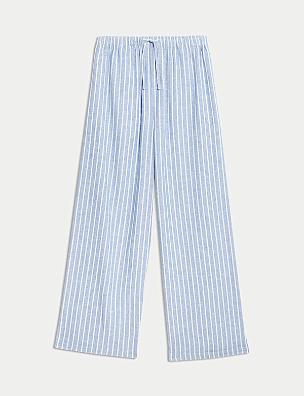 Wide Leg Linen Rich Trousers (6-16 Yrs)