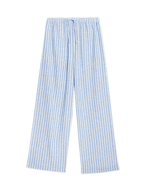 Wide Leg Linen Rich Trousers (6-16 Yrs)