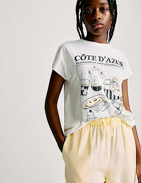 Wide Leg Linen Rich Trousers (6-16 Yrs)