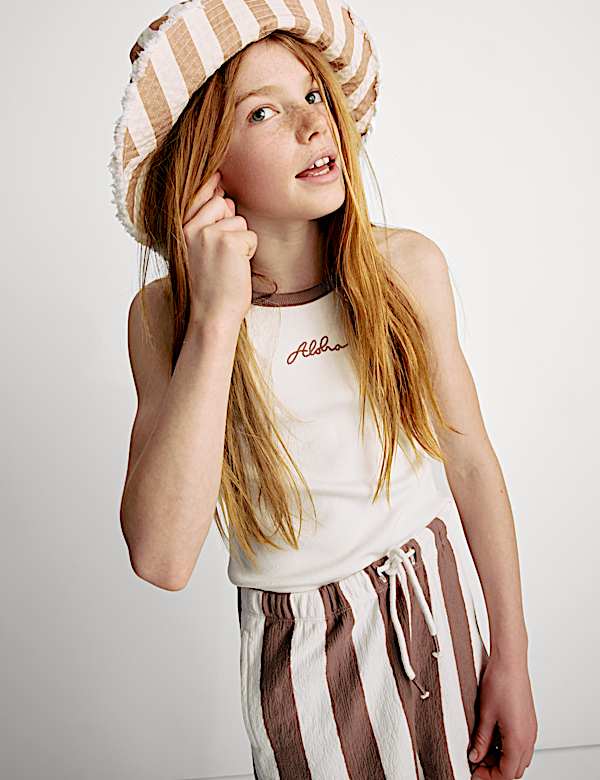 Pure Cotton Striped Shorts (6-16 Yrs) - CA