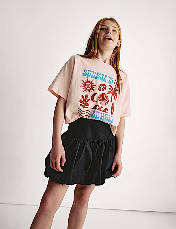 Pure Cotton Puff Ball Skirt (6-16 Yrs) - JP