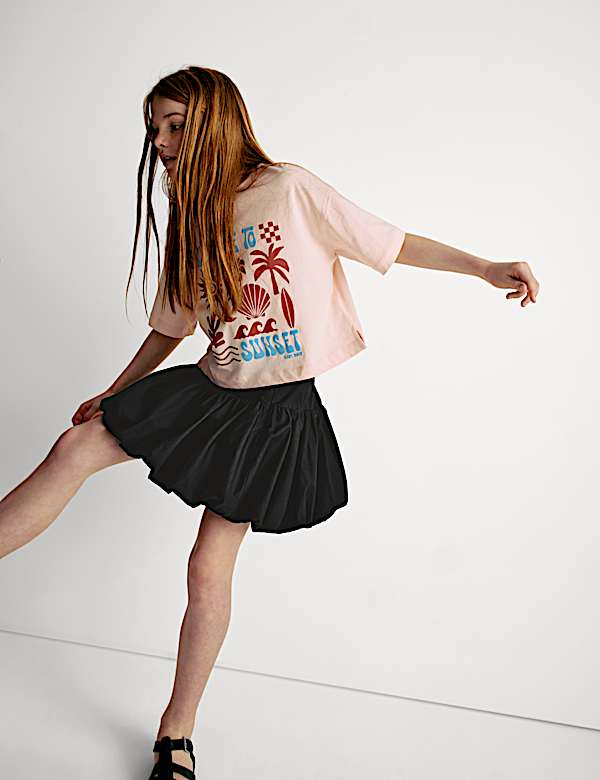 Pure Cotton Puff Ball Skirt (6-16 Yrs) - JP