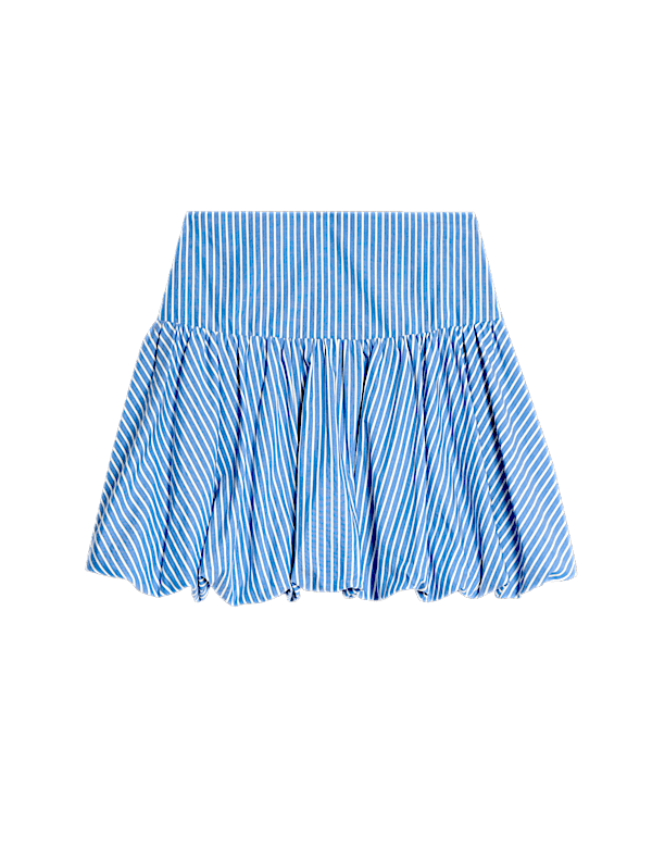 Pure Cotton Printed Puff Ball Skirt (6-16 Yrs)
