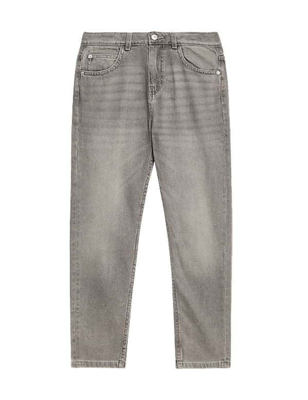 Mom Pure Cotton Denim Jeans (6-16 Yrs)