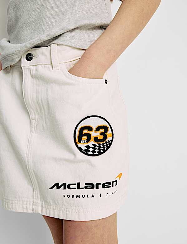 McLaren F1 Team Denim Skirt (2-16 Yrs) - CA