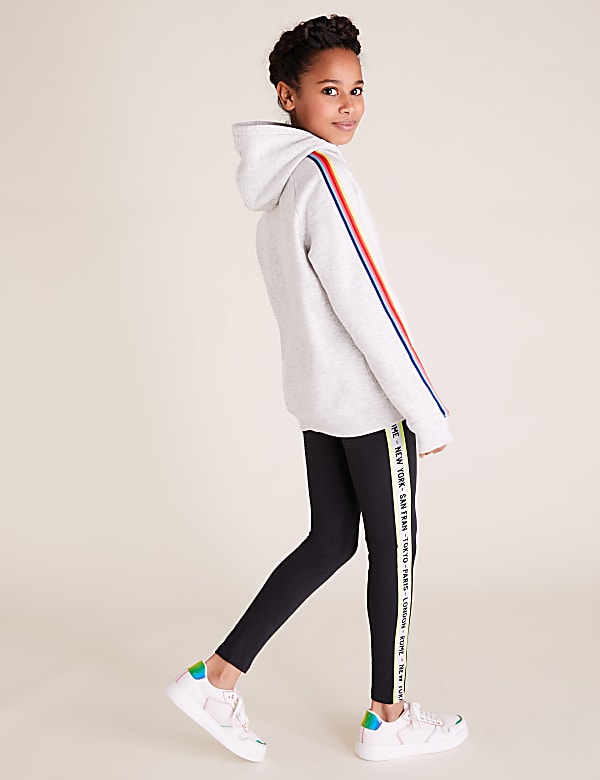 Organic Cotton Cities Stripe Leggings (6-16 Yrs)