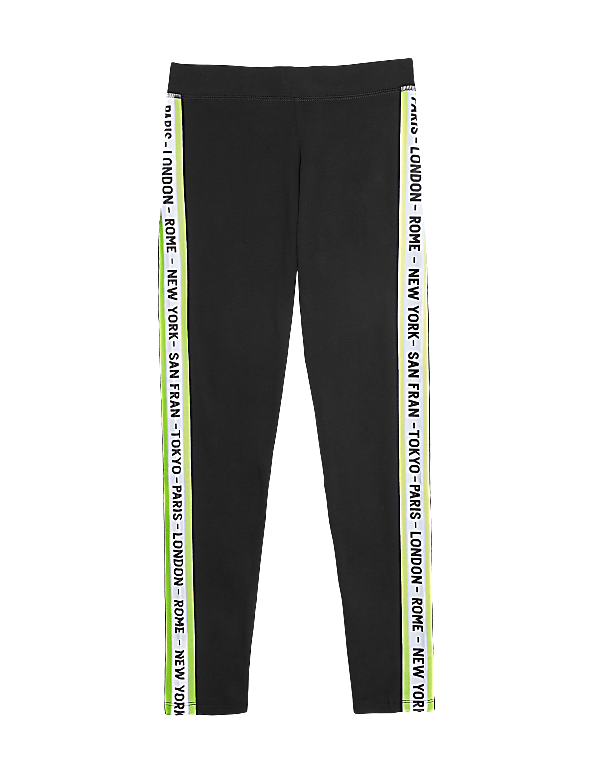 Organic Cotton Cities Stripe Leggings (6-16 Yrs)