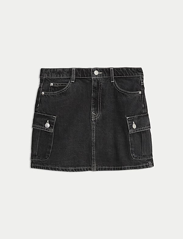 Denim Cargo Skirt (6-16 Yrs) - NL