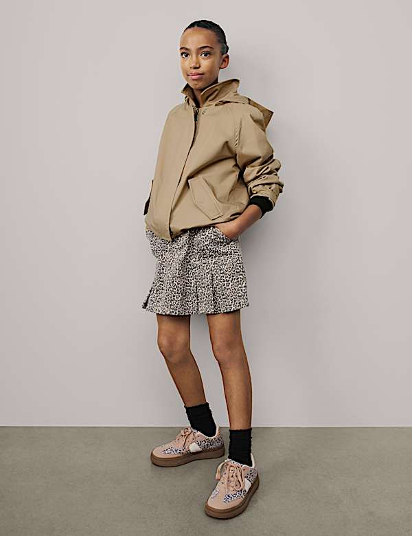 Leopard Print Denim Skirt (2-16 Yrs)