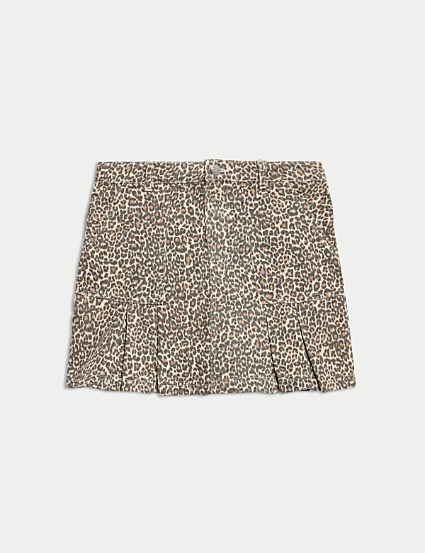 Leopard Print Denim Skirt (2-16 Yrs) - PL