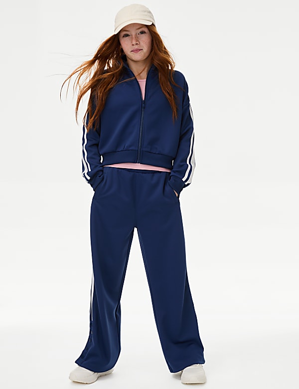 Cotton Rich Side Stripe Joggers (6-16 Yrs) - CH