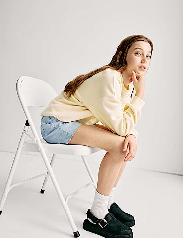 Pure Cotton Relaxed Denim Shorts (6-16 Yrs) - JO