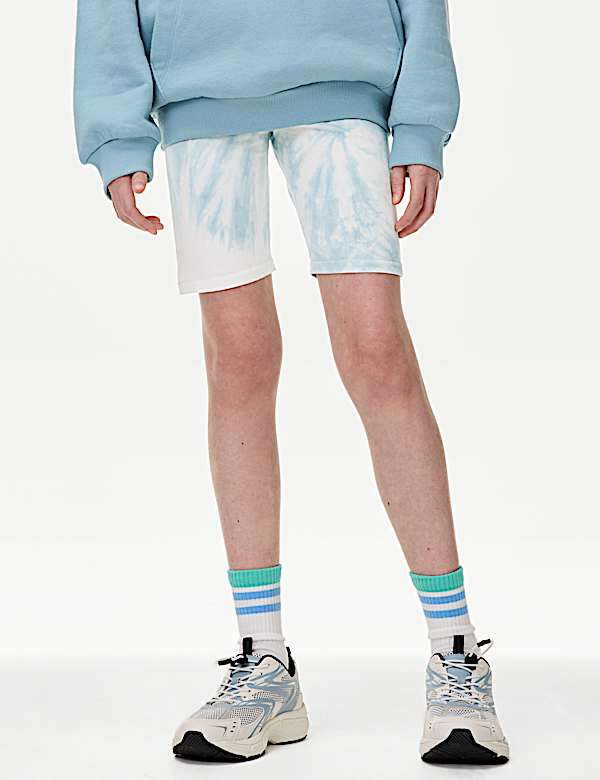 Short cycliste en coton ombr&eacute; (du 2&nbsp;au 16&nbsp;ans) - FR