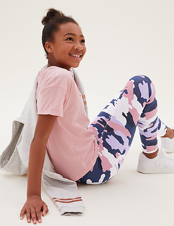 Cotton Rich Camouflage Leggings (6-16 Yrs)