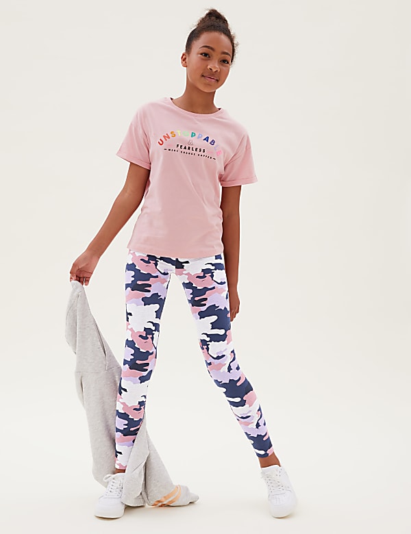 Cotton Rich Camouflage Leggings (6-16 Yrs)