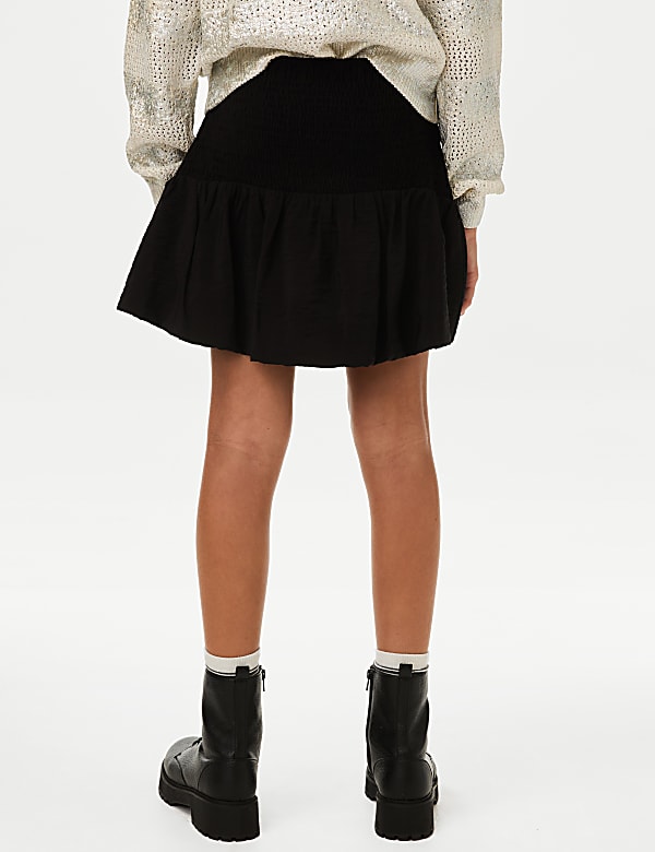 Katoenrijke rok met ruches (6-16 jaar) - BE