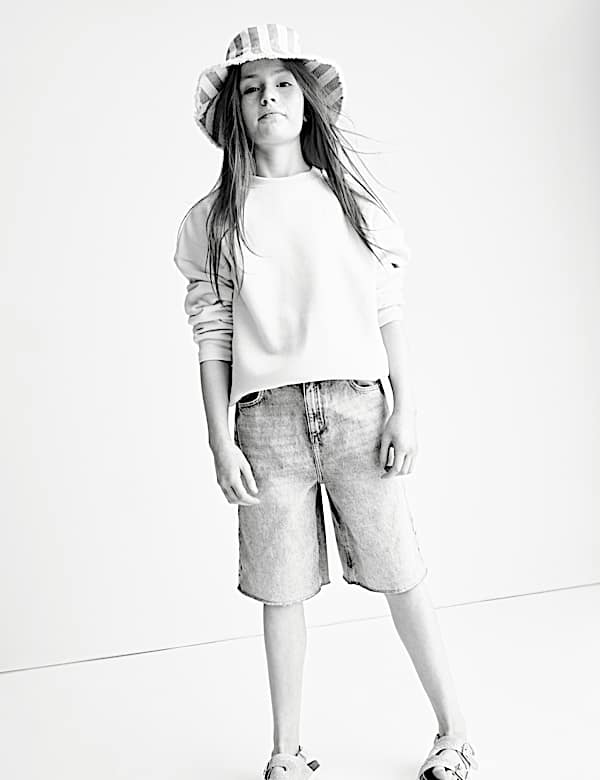 Denim jorts (6-16 jaar) - BE