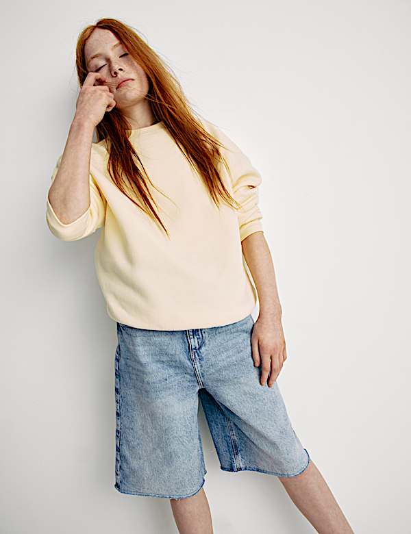 Denim jorts (6-16 jaar) - BE