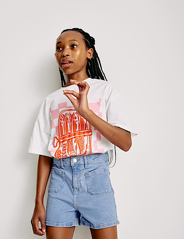 Cotton Rich Denim Shorts (2-16 Yrs) - NL