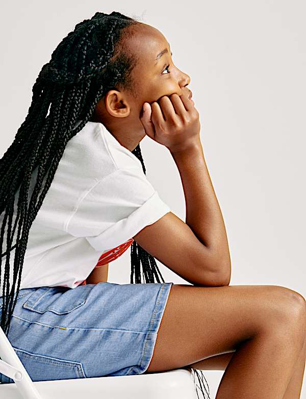 Cotton Rich Denim Shorts (2-16 Yrs) - NL