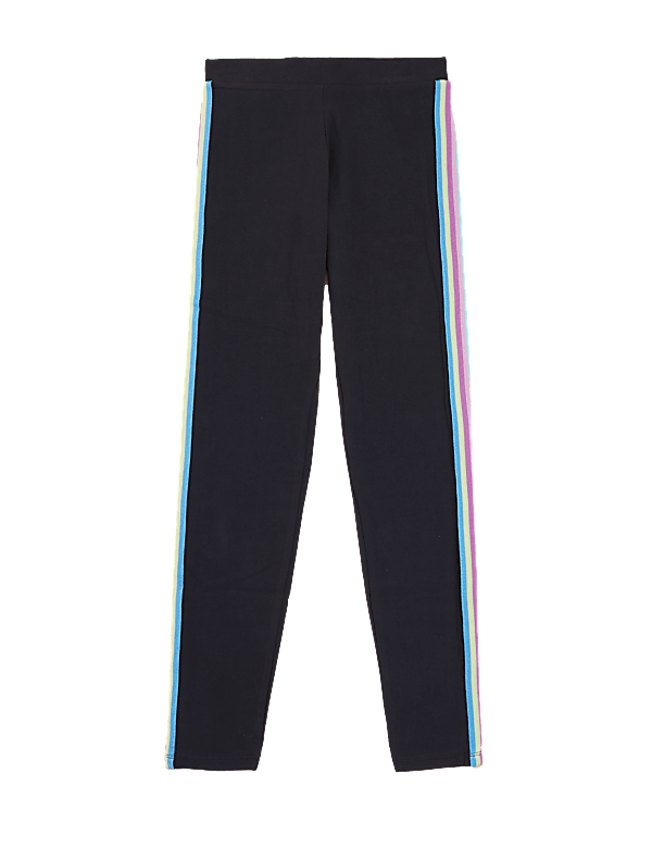 Cotton Rich Side Stripe Leggings (6-16 Yrs)