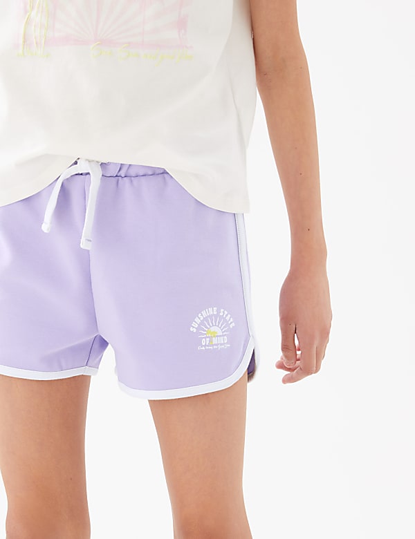 Pure Cotton Sunshine Slogan Shorts (6-16 Yrs)