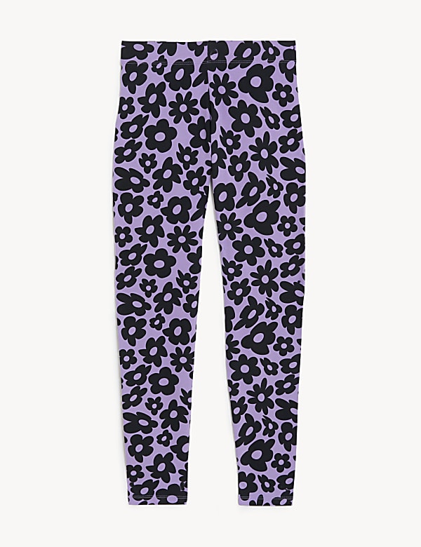 Cotton Rich Floral Leggings