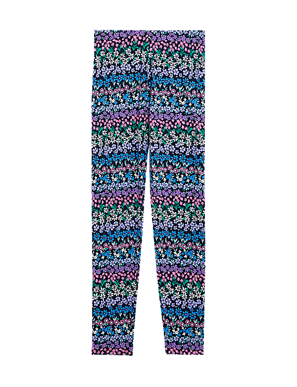 Skinny Cotton Rich Ditsy Floral Leggings
