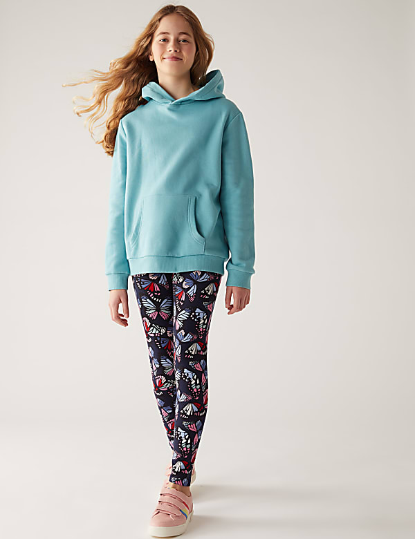 Skinny Cotton Rich Butterfly Leggings