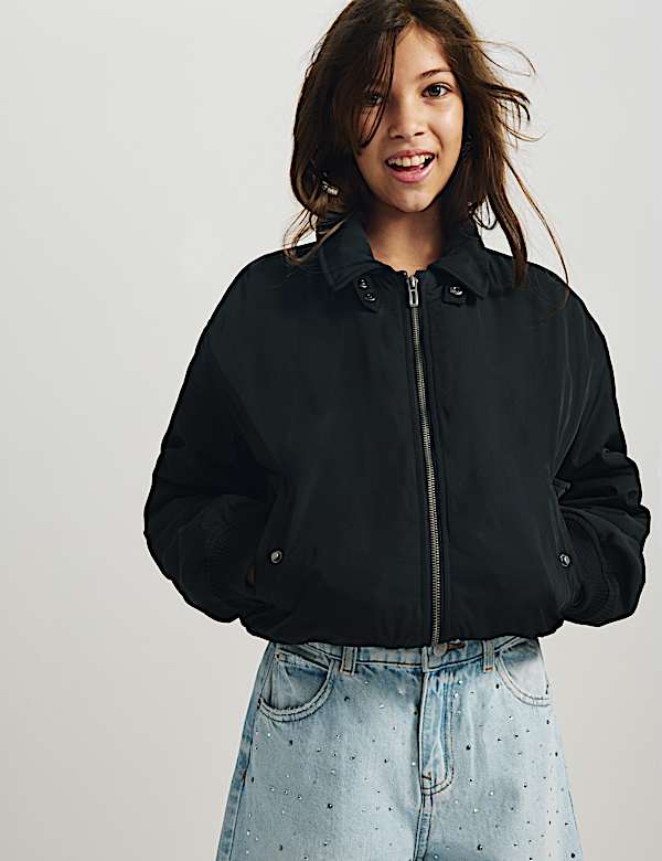 Denim Diamante Baggy Barrel Jeans (6-16 Yrs) - VN