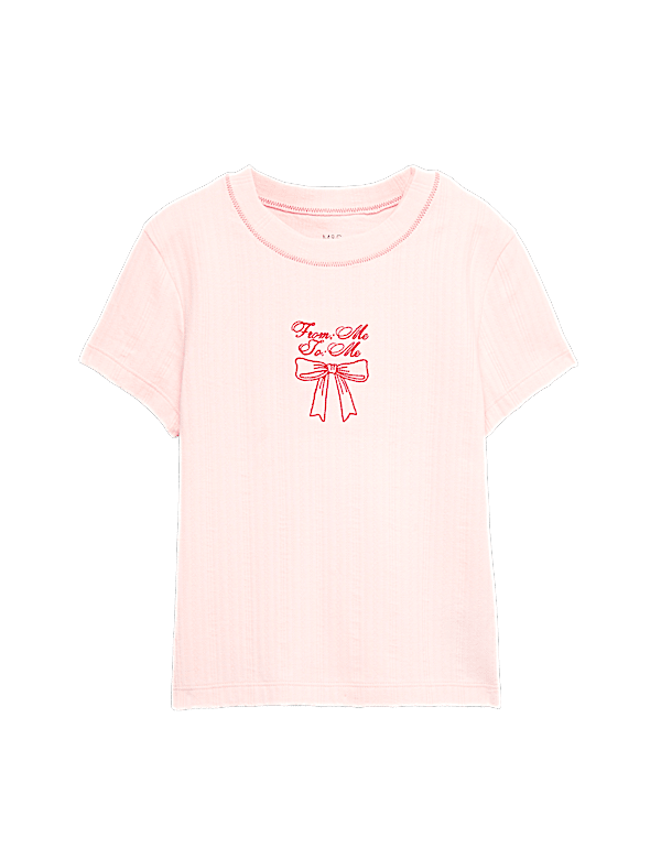 Pure Cotton Bow Baby T-Shirt (6-16 Yrs)