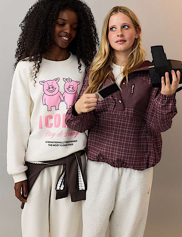 Cotton Rich Percy Pig&trade; Graphic Sweatshirt (6-16 Yrs) - IL