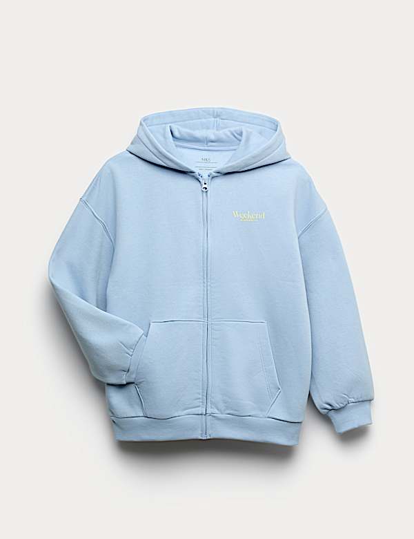 Pull à Capuche Garçon Marks And Spencer - Bleu, Coton, Taille 12-13 Ans, état Très Bon
