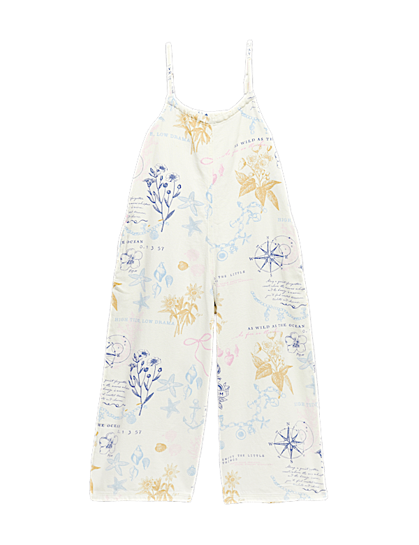 Denim Twill Wide Leg Jumpsuit (6-16 Yrs)