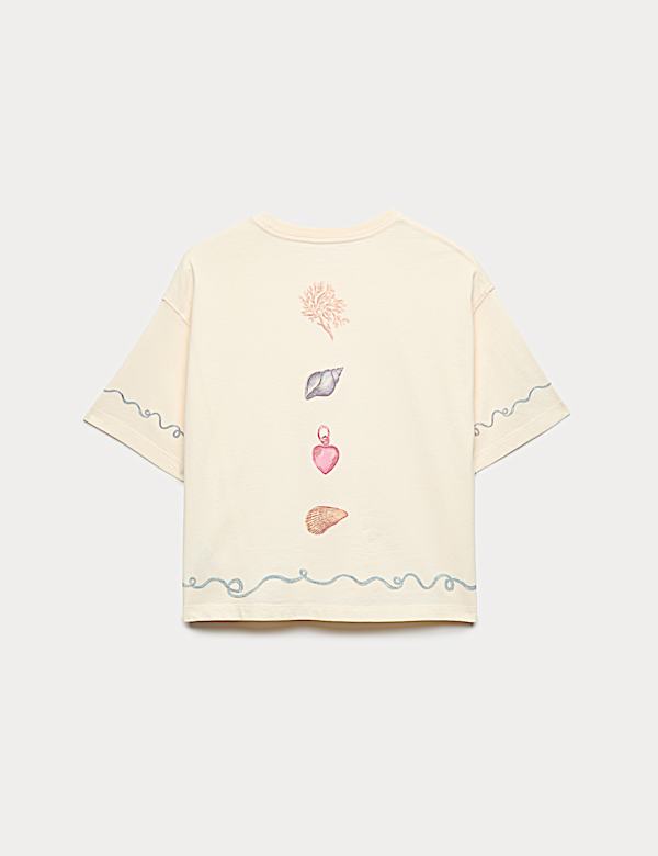 Pure Cotton Shell Graphic T-Shirt (6-16 Yrs)