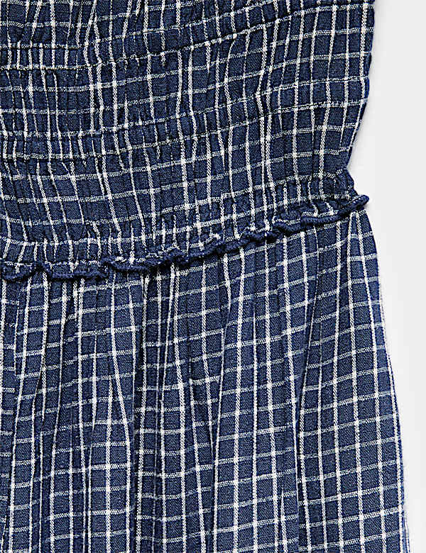 Checked Wide Leg Jumpsuit (6-16 Yrs)